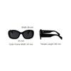 Prada Logo Oval Sunglasses Women sunglasses Black 0PRA13S1AB5S0