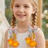 2pcs/set Luminous Flower Faux Flower Hairpin Extra Large Shake Tassels Tassel Hair Clip Silk Butterfly Hairclips Children's Use