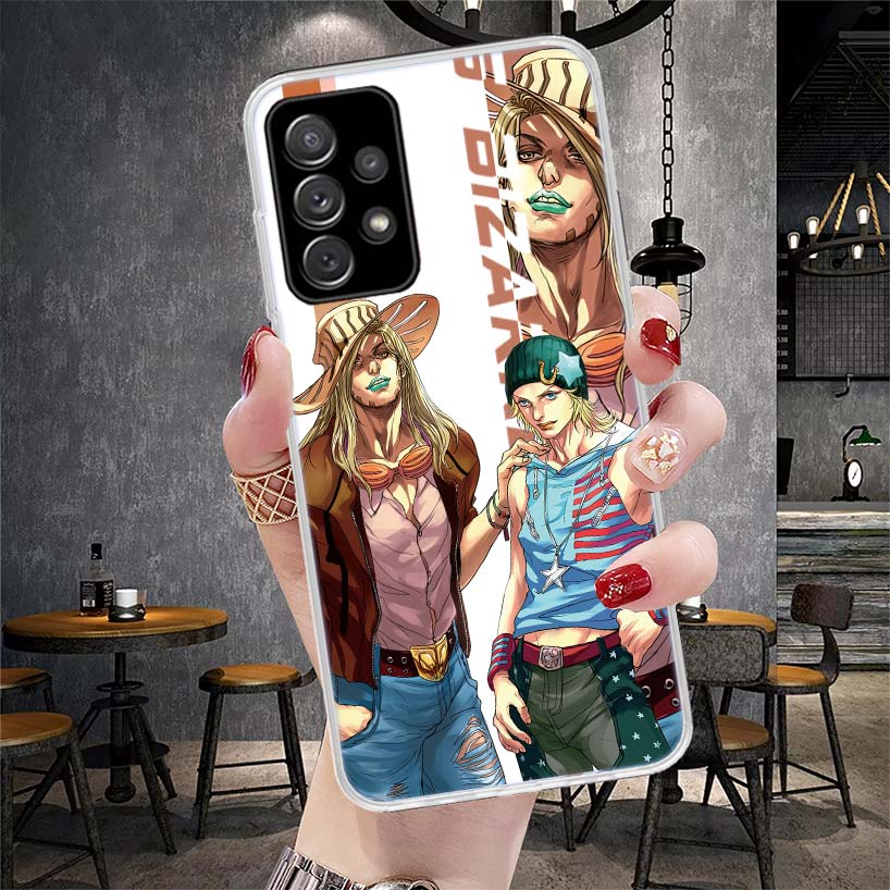 JoJo Bizarre Adventure Anime Phone Case For Samsung Galaxy A12 A22 A32 A52 A72 A02S A51 A50S A71 A70 A31 A20S Note 20 Ultra S10