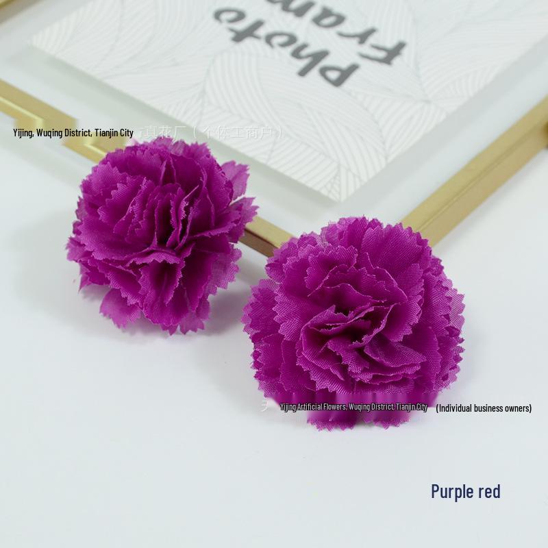 5cm Silk Carnation Marigold Wreath Flower Ball Pendant for Door Frames & DIY Decor
