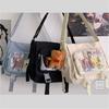 Japanese Shoulder Bag Nylon Book Bag Transparent Itabag Women Handbags JK Bag