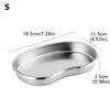 1PC Stainless Steel Tray Multi Functional Jewelry Storage Tray Cosmetic Tattoo Accesory Elbow Tray Irregular Design SML