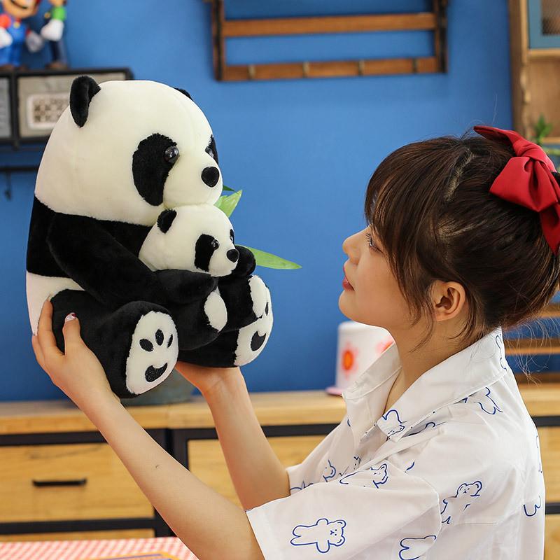 Adorable Giant Panda Plush Toy Snuggly Soft Stuffed Animal Zoo Gift Customizable
