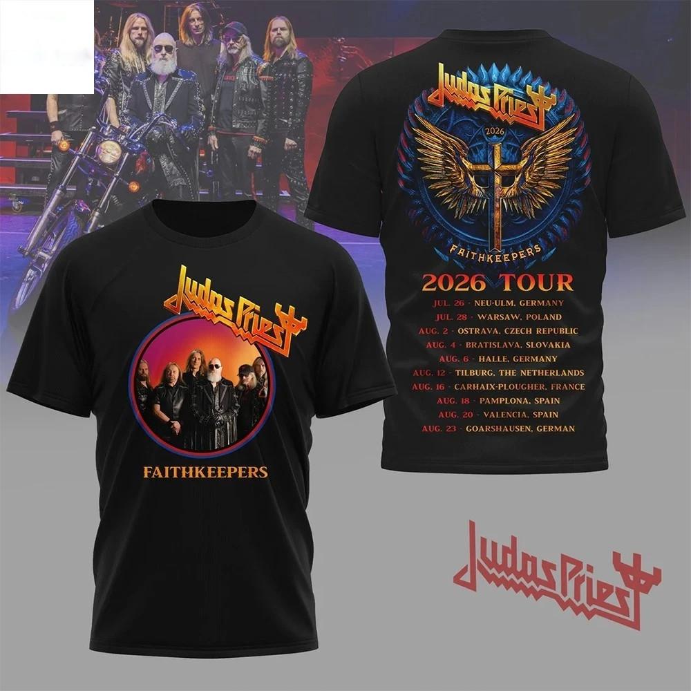 Judas Priest 2026 Tour Faithkeepers Unisex T-shirt XL