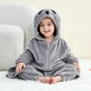 Children's Animal Onesie Pajamas Flannel Sleepwear Winter Warm Homewear Jumpsuit One-Piece Hooded Fleece Rompers Long Sleeve Outfits for Girls Boys