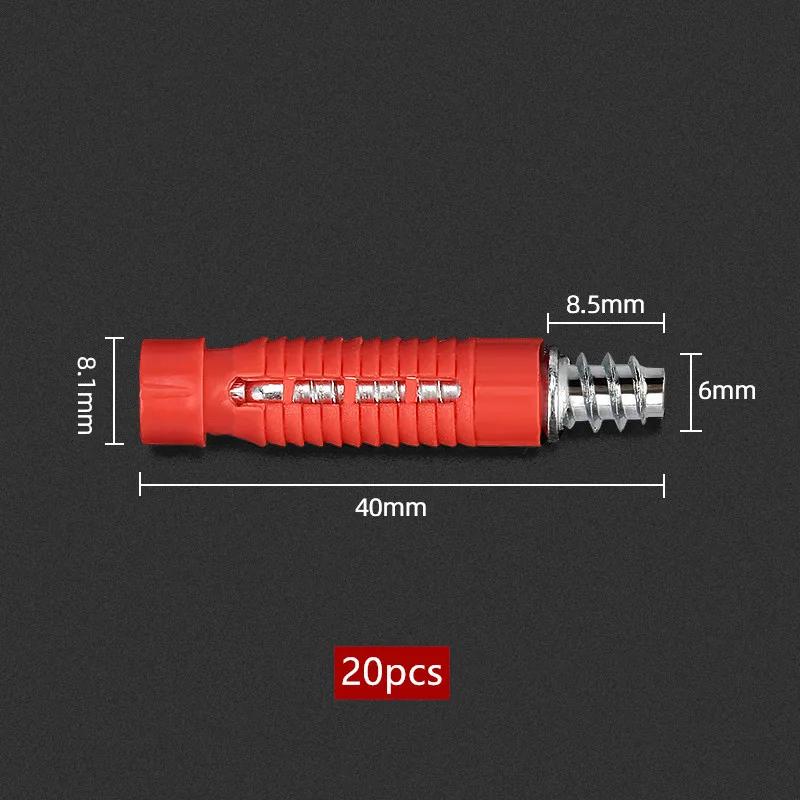 

20/50/100pcs Panel Closet Wooden Furniture 2-in-1 Connector Kit Hidden Invisible Connector Hardware Tool Woodworking Accessories
