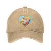 Hey Arnold Helga Pataki Cartoon Denim Fabric Cap Casual Baseball Caps Adjustable Hat Summer Unisex Baseball Hats
