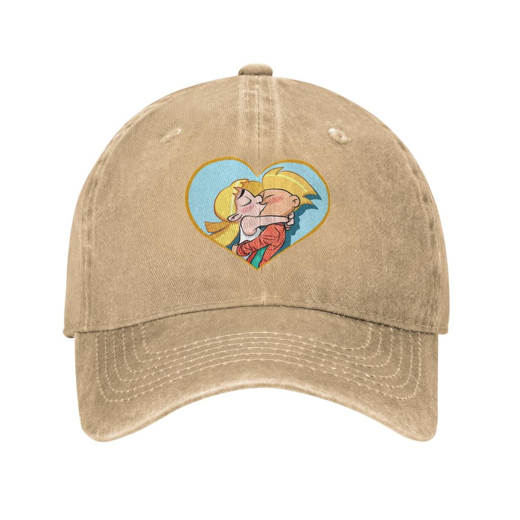 Hey Arnold Helga Pataki Cartoon Denim Fabric Cap Casual Baseball Caps Adjustable Hat Summer Unisex Baseball Hats