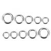 Fishing Tackle 304 Stainless Steel Lead Jigging Snap Split Rings Tackle Connector Fishing Rings