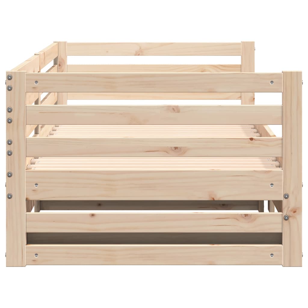 Daybed with Pull Out Bed Without Mattress 80 X 200 Cm