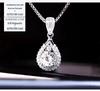Moissanite Smile Pendant Necklace - Diamond Clavicle Chain, Passes Tester, Valentine's Day Gift for Girlfriend