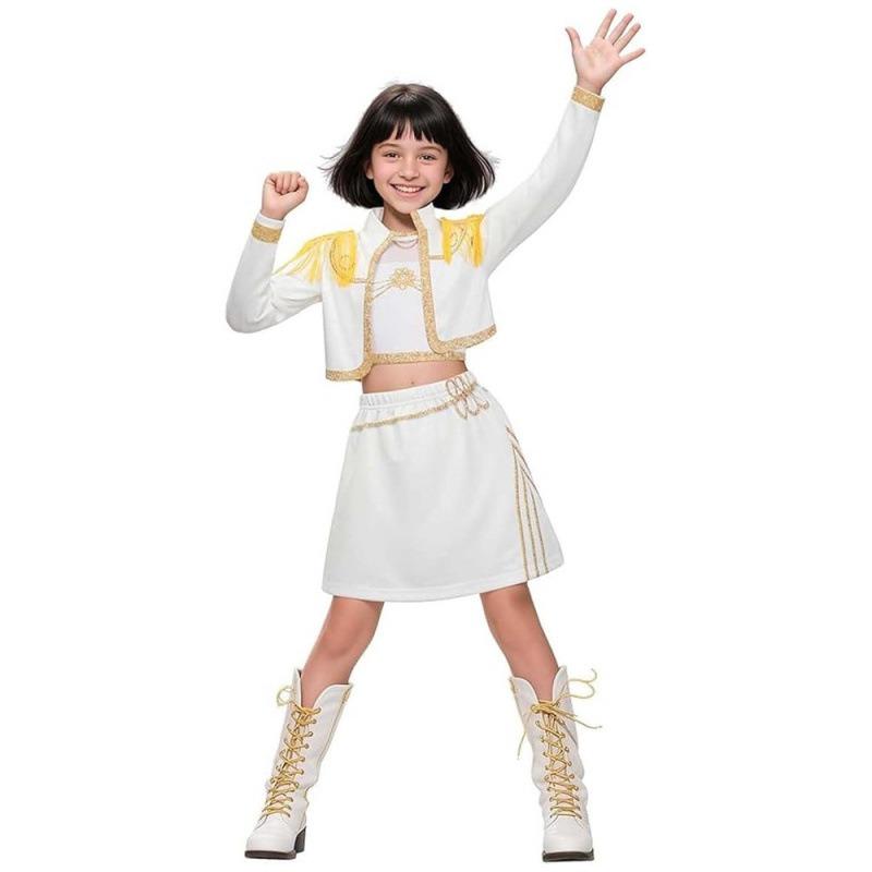 Nouveau costume de cosplay de chasseuse de sorcières pour filles vêtements imprimés assortis pour enfants