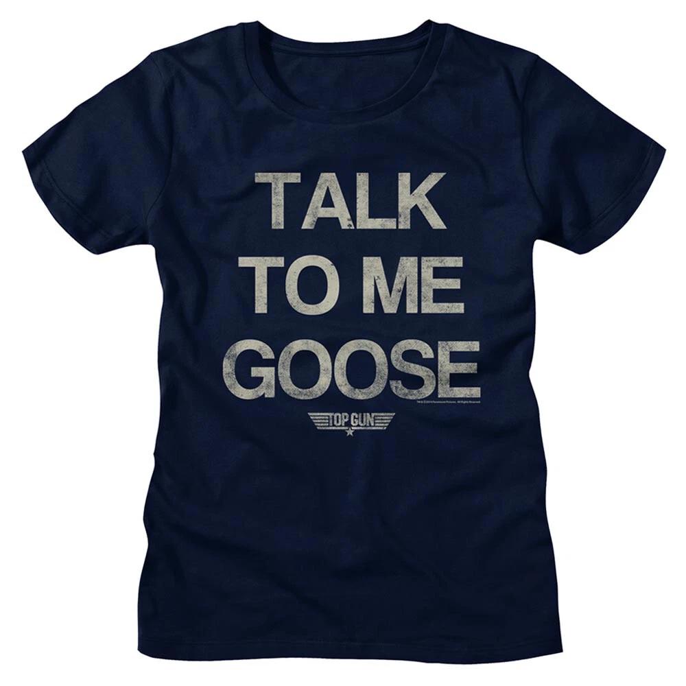 Top Gun Movie Talk To Me Goose Women s T Shirt F14 Fighter Pilot 2XL