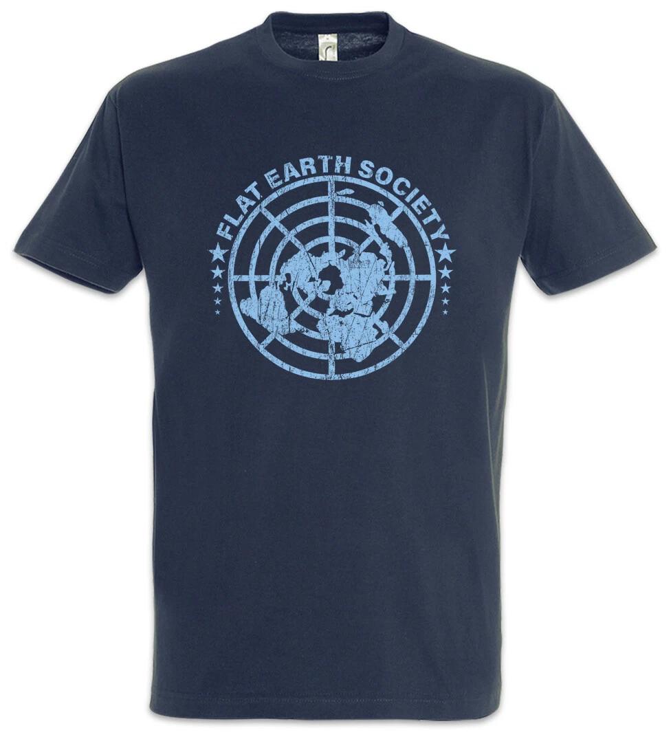 Flat Earth Society T-Shirt Astronaut Society Symbol Sign Logo Fun Space Cosmos L