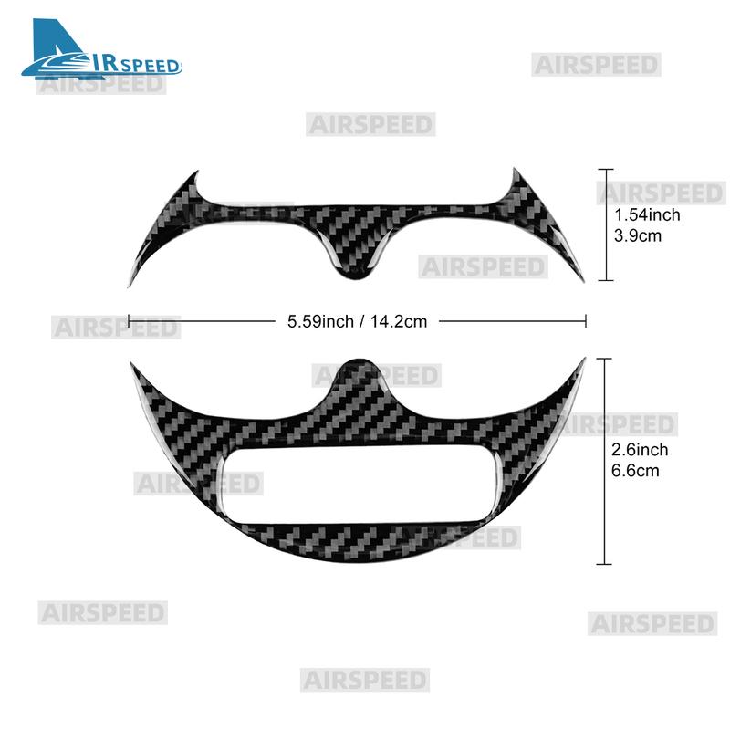 For Abarth 595/695/Fiat 500 2016 2017 2018      2024 Real Soft Carbon Fiber Sticker LHD RHD Cup Holder Trim