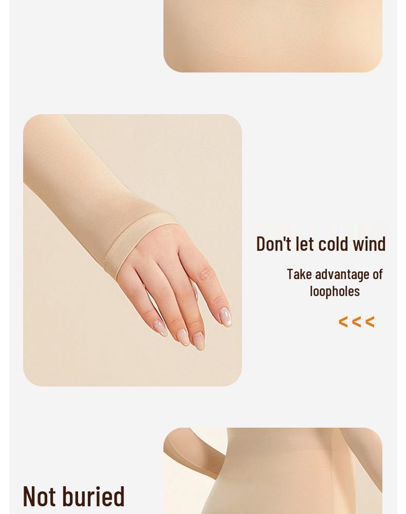 Plus Size 200 Jin Warm Top and Long Johns Set with Hyaluronic Acid for Women