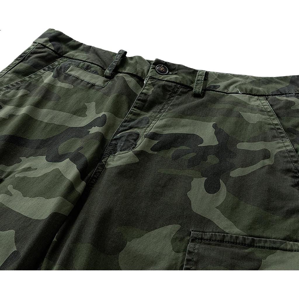 Dme [Camouflage Print] Summer Outdoor Sports Multi-Pocket Cargo Shorts, Loose Straight-Leg Comfortable Men's Casual Pants