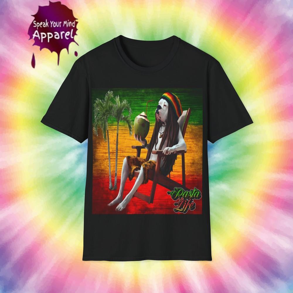 

Unisex Cotton T-Shirt. Reggae music rasta. Rastafari Funny shirt Unisex T-Shirt L