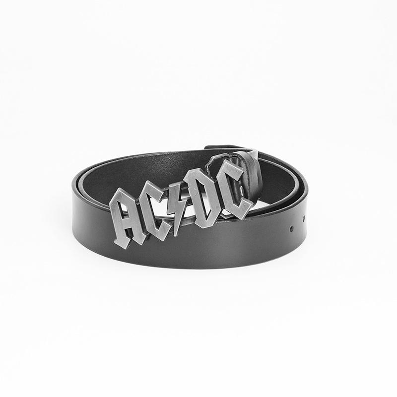 

Ремень из цинкового сплава, цельный двухслойный ремень из коровьей кожи, повседневный ремень из джинсовой ткани в стиле ретро, модель для ночного клуба 90cm