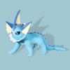 Japan Cartoon  60cm Vaporeon High Quality Soft Stuffed Animal Doll Plush Toys Birthday Present For Child