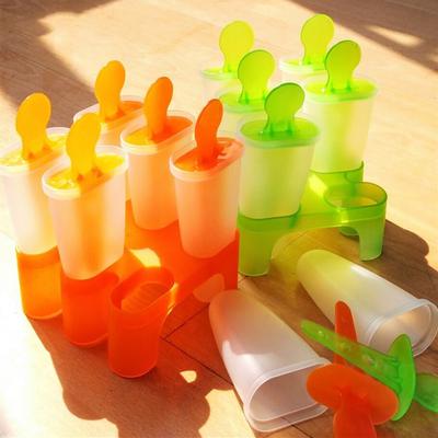 1 Set of 6 Grid Summer Frozen Ice Cream Mold Popsicle Making Mold Kitchen Tools Color Random
