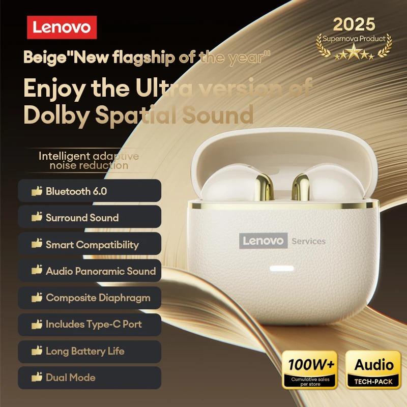 Original Lenovo LE230 Wireless Earphones Bluetooth 6.0 In Ear Earbuds Stereo Sport ENC Call Noise Reduction TWS Headphone Waterproof Mic Earbuds