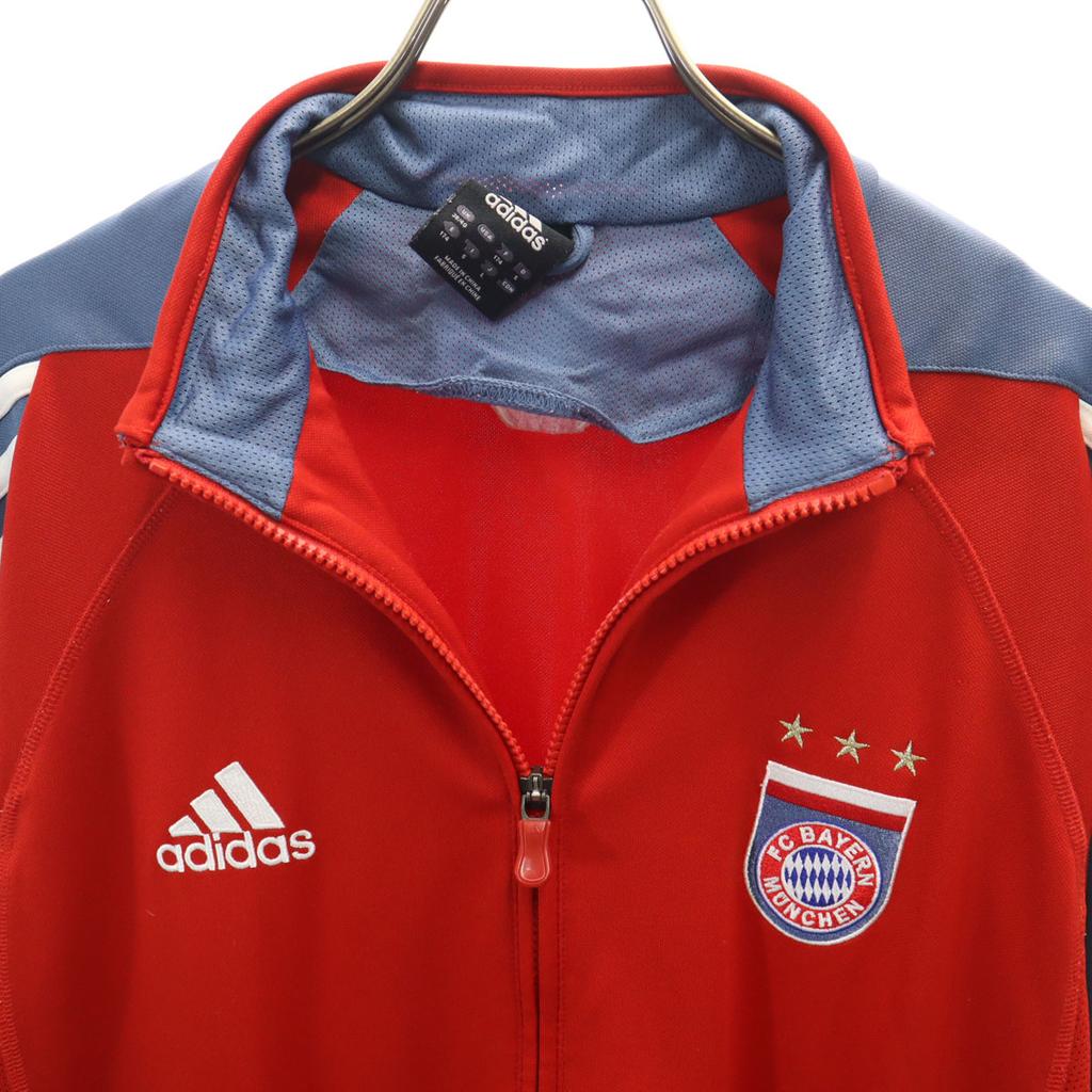 Adidas Bayern Munich Track Jacket L Red Jersey Men's Used