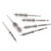 6 Pcs Stainless Steel Pipe Cleaning Brush Set 1/4" Hexagonal Bar Twisted Wire Hole Brush Cleaning Brush Bristle Wire Brush Hole
