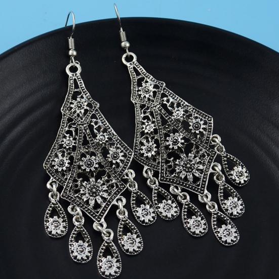 1 Paire Boucles d'Oreilles Pendantes Forme Cascade Anti-allergiques Facile à Mettre Boucles d'Oreilles Pendantes Chandelier Boho pour Fille