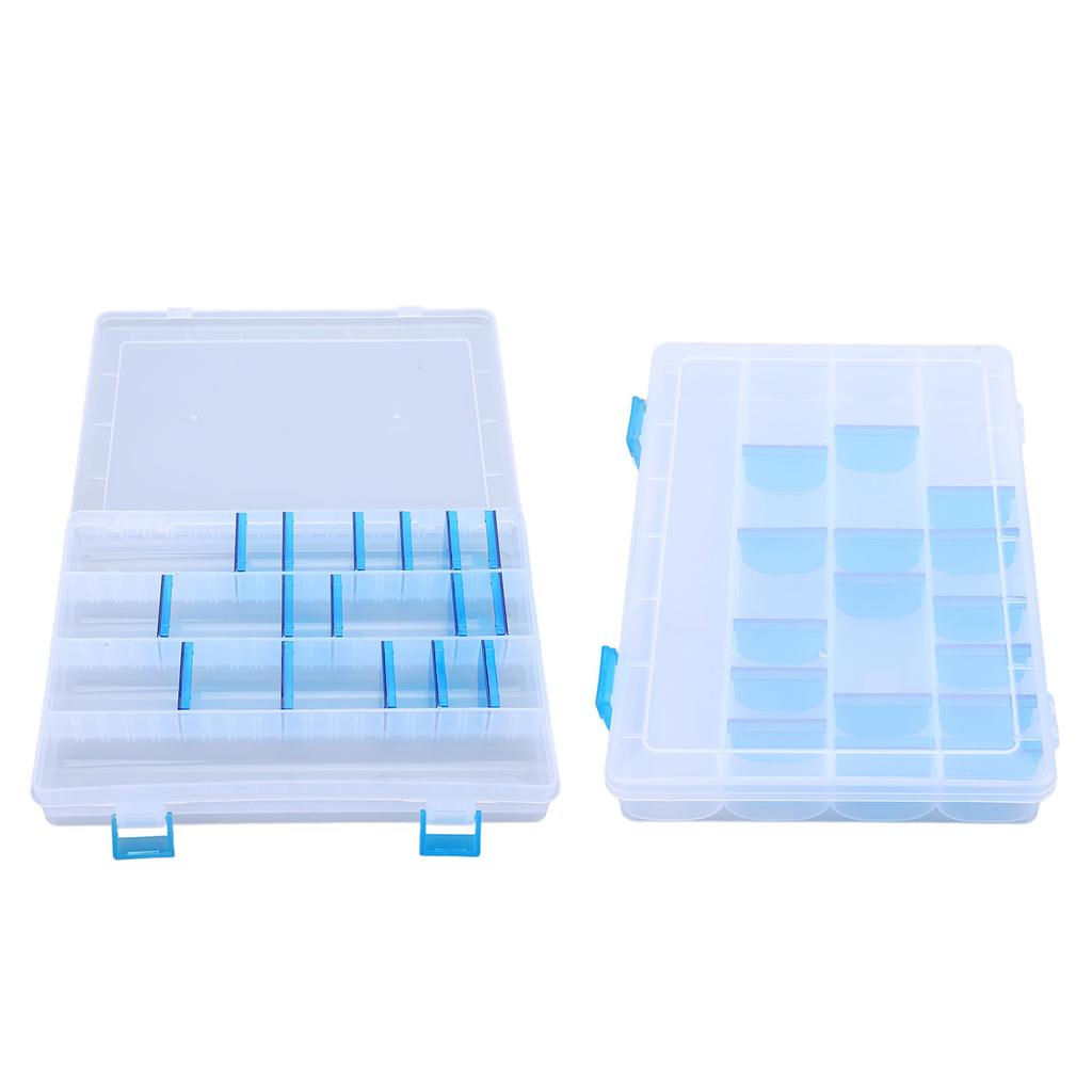 Fishing Tackle Tray Plastic Clear Lightweight Fishing Tackle Storage Box with Inserts for Fishhook