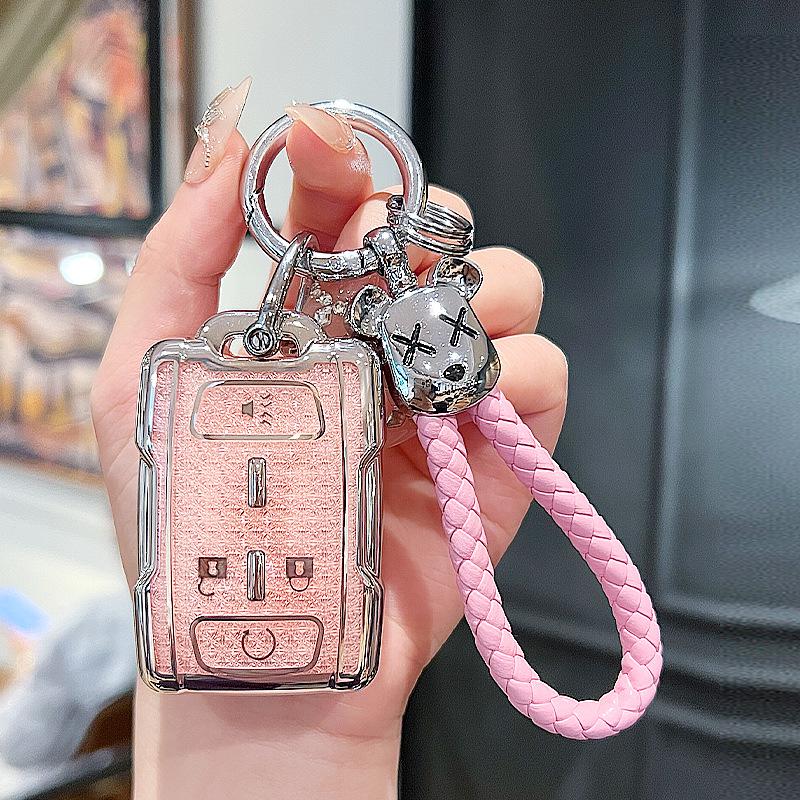 Chevrolet Suburban Saab GMC Imported Car Key Case Cover Keychain Bag