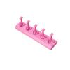 3D Print Non-Magnetic Nail Stand 5 Grid Design Non-Magnetic Nail Showing Holder Heart-Shaped Reusable False Nail Display Rack