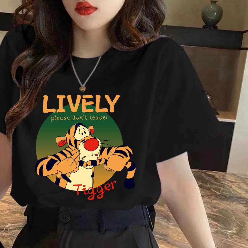 Cotton Front Shoulder Black T-shirt for Women In Women's Short-sleeved Summer New Large-size Base Shirt Underwear To Make Them Look Slim T-shirt Top