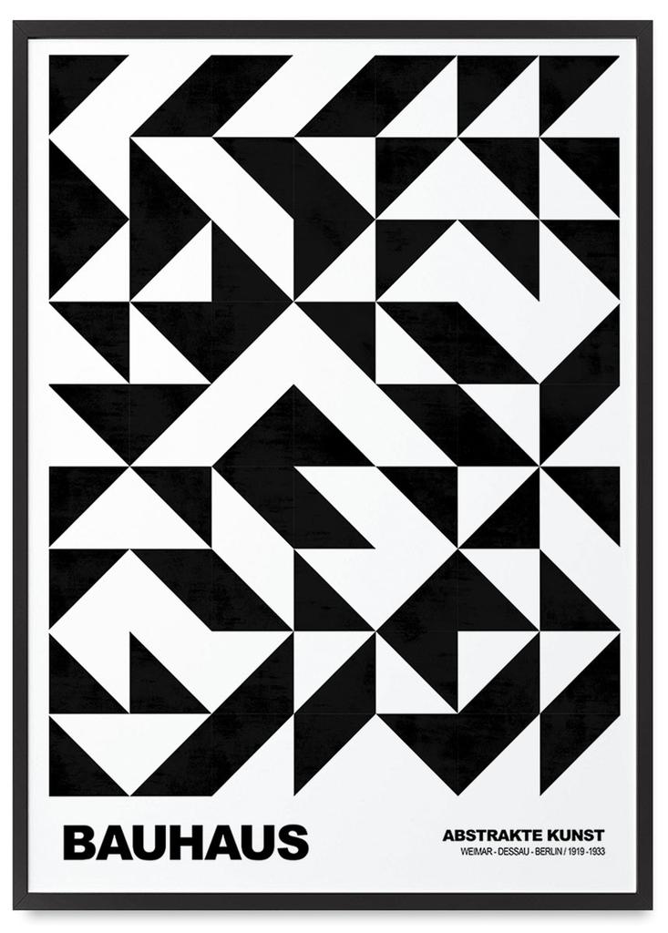 Black and White Bauhaus Poster