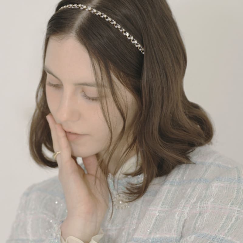 iCE GARDEN Pearl Detail Hair Band