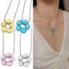 Hollow Out Floral Necklace Fashion Pendant Charm Neckchain Stackable Stylish Choker Chain Handmade Clavicle Chains