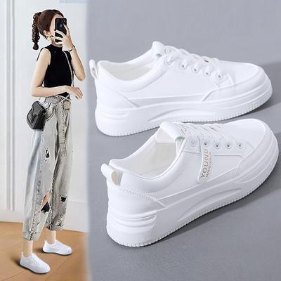 Fashion Autumn New Women Small White Board Shoes Casual Sneakers 2025 Hot-sale Lace-up Flat-bottomed Casual Walking Shoes Woman's Shoes