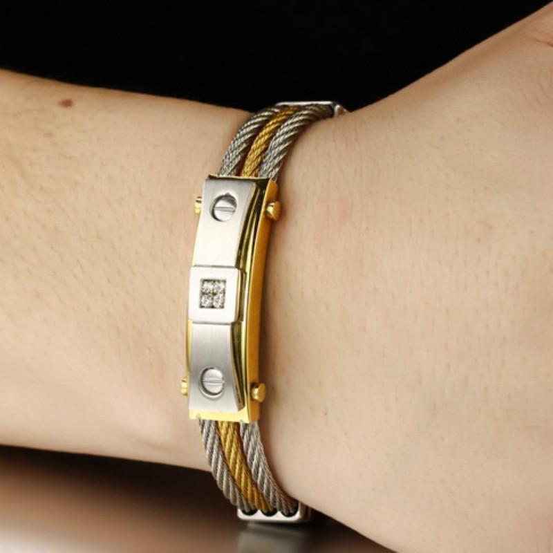 JMJM Titanium Steel Wristband Man Bracelet