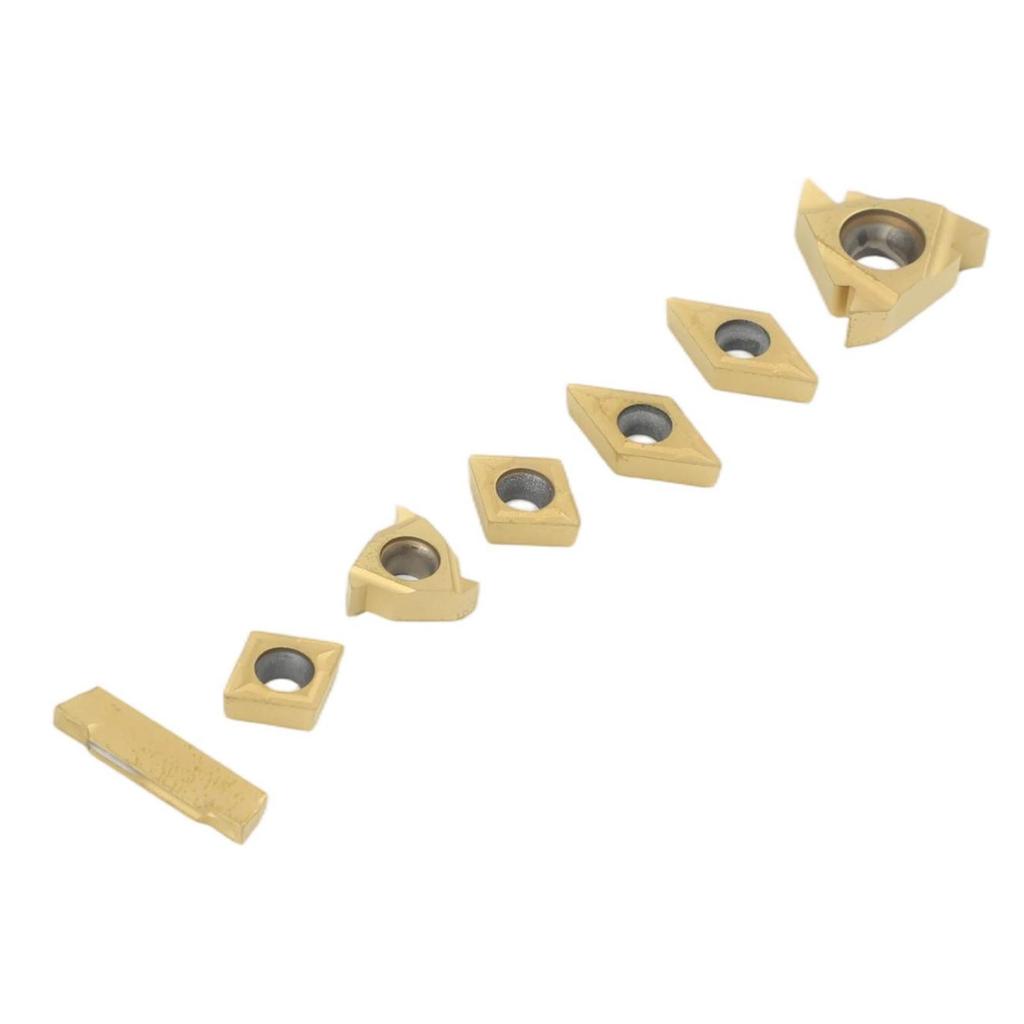 7pcs CCMT060204 11IR 16ER MGMN200 DCMT070204 Turning Tools Carbide Inserts For Shank Lathe Boring Bar