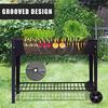 Raised Garden Planter Beds with Wheels Legs Large Planters Box for Indoor Outdoor Plants Metal Galvanized Elevated Rectangle He