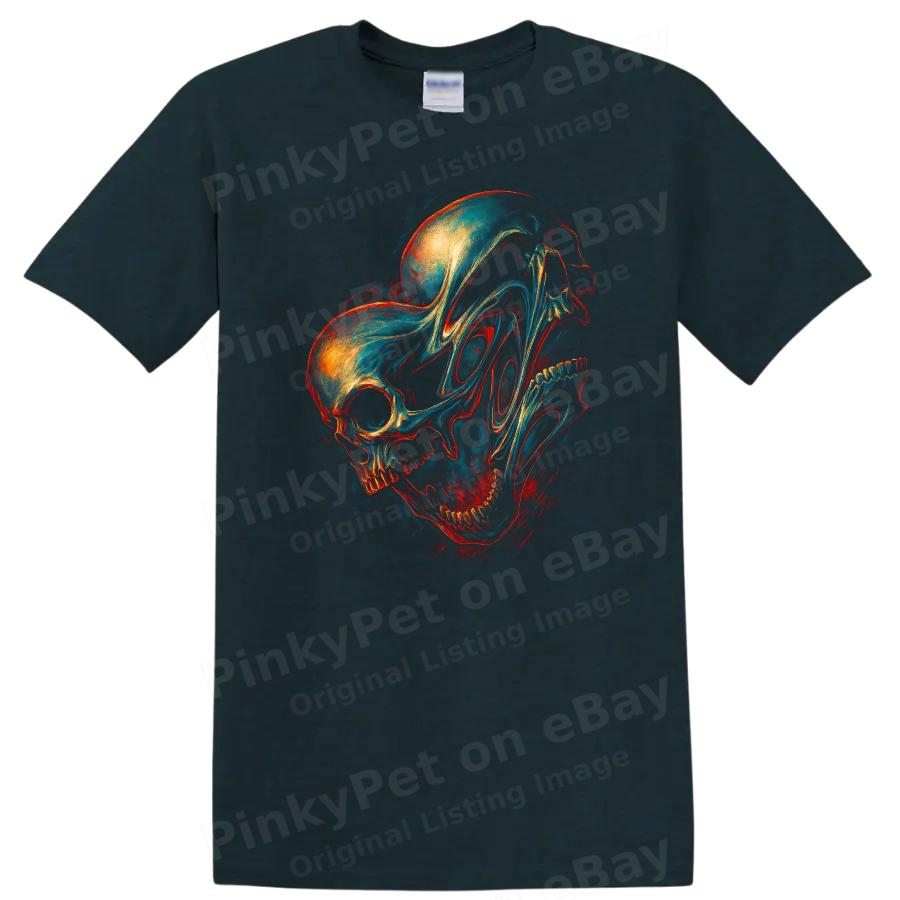 Skull Art T Shirt Dark Urban Graphic Tee for Streetwear Lovers