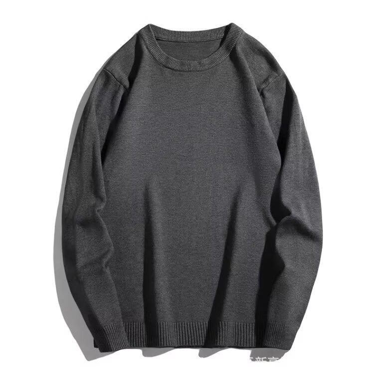 Men's High Neck Double Roll Wool Sweater - Soft, Warm, Solid Color, Close-Fitting Base Layer, Trendy Knitted Design