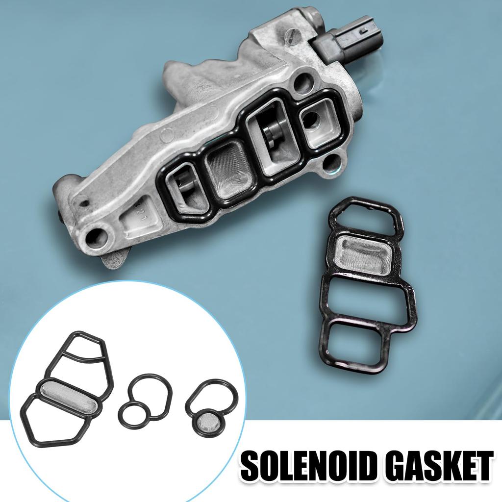 X AUTOHAUX Car Solenoid Gasket Kit 15825-P08-005 36172-P08-005 36172-P08-015 Compatible