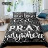 Home Living Luxury 3D God Language Bedding Set Comfortable Duvet Cover Set Kids Bedding Set Queen and King EU/US/AU/UK Size
