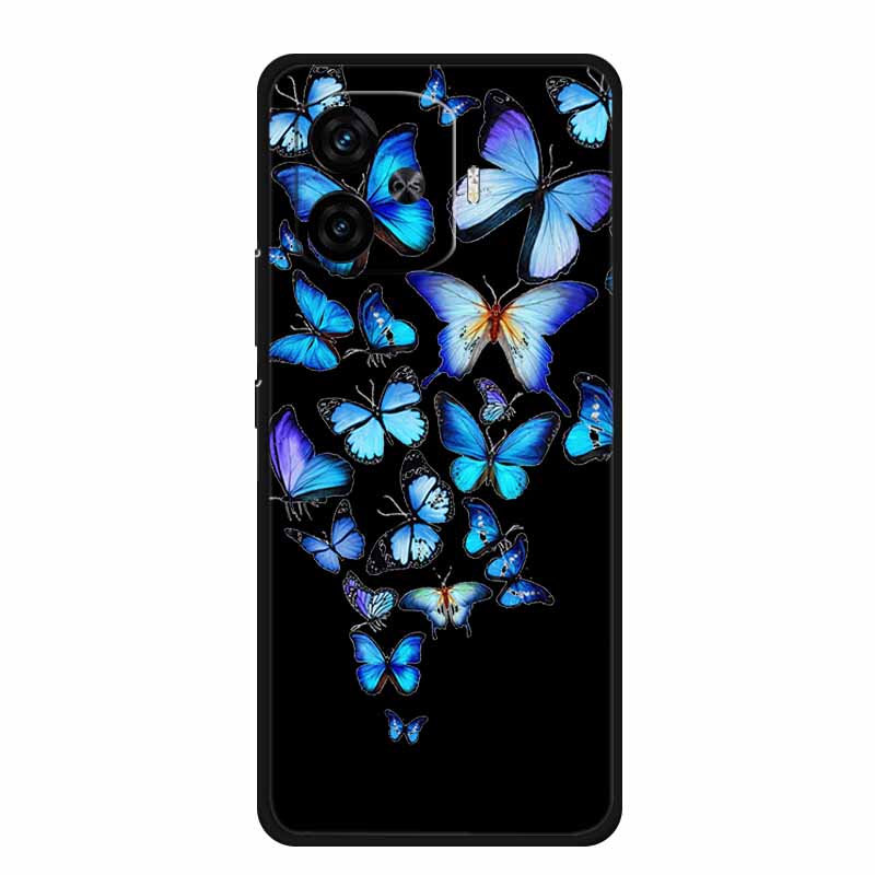 Black Silicone Case For Vivo iQOO Z9 Turbo Plus Case Z 9 Turbo Coque Soft Back Cover For Vivo iQOO Z9 Turbo Phone Case Cartoon