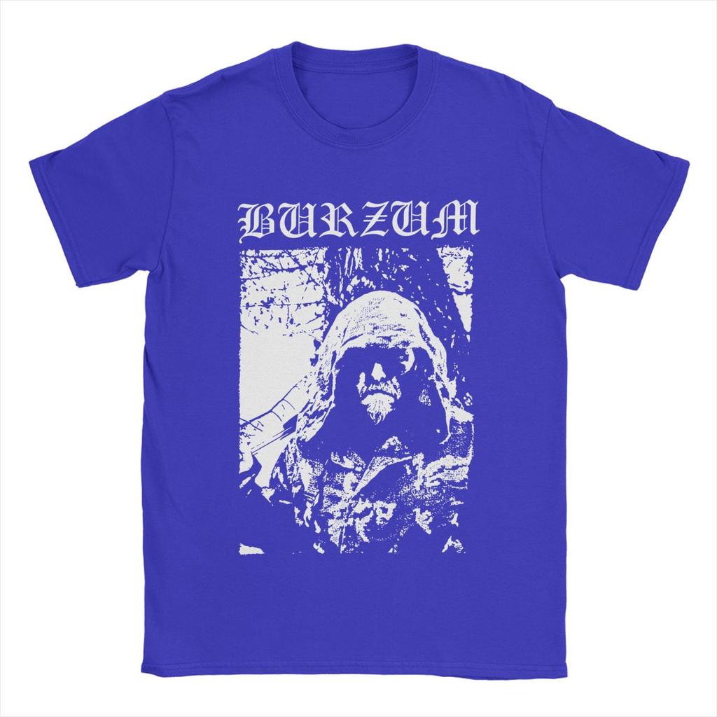 Camiseta de Hombre Burzum Impresionante Camisetas de Algodón Manga Corta Camiseta Cuello Redondo Ropa Talla Grande