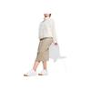 Puma Solid Color Stand Collar Loose Long Sleeve Jacket Women Jackets White 626517-87
