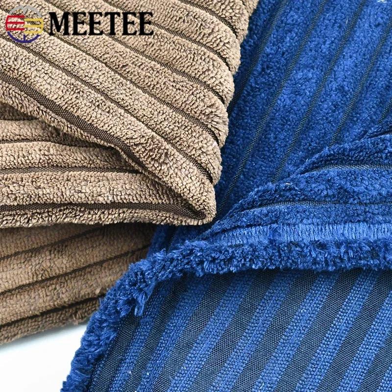 Meetee 50/100*150cm Striped Cotton Corduroy Fabric Decorative Cloth for Sofa Pillows Plush Toy DIY Clothing Sewing Home Textiles