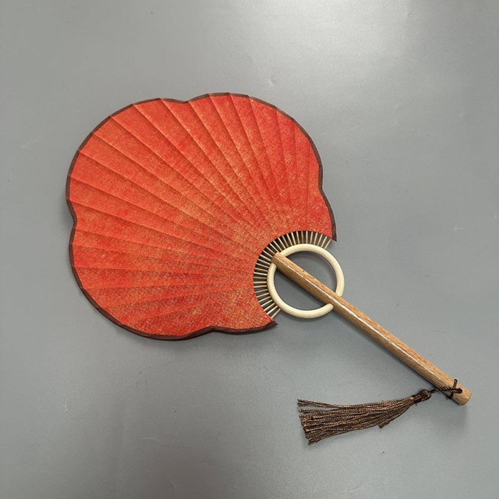 Vintage Chinese Style DIY Fan Classical Round Fan Portable DIY Xuan Paper Fan  Room Decorations