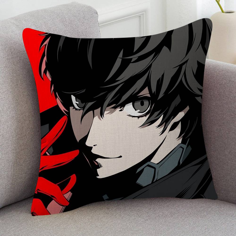 GAME Persona Soft Comfortable Pillow Case Cartoon For Sofa Living Cat Room Home Office Retro Decor Protective Cover